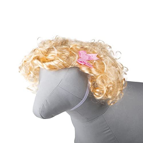Blonde Bombshell Wig Headpiece for Pets