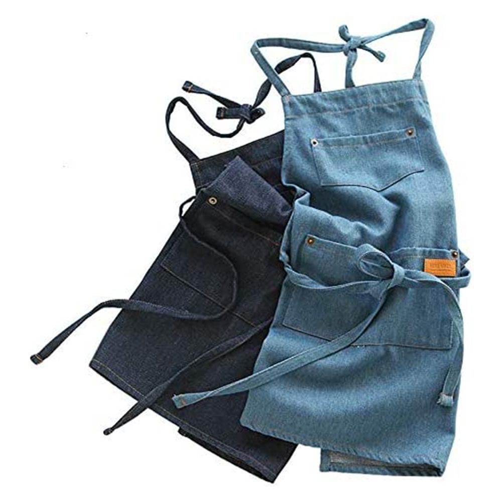 Cotton Denim Matching Apron for Kids and Adults