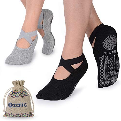 Cotton Non Slip Yoga Socks with Grips Women Child Anti-Skid Socks  Trampoline Sticky Grippers Socks For Pilates Dance Barre Yoga
