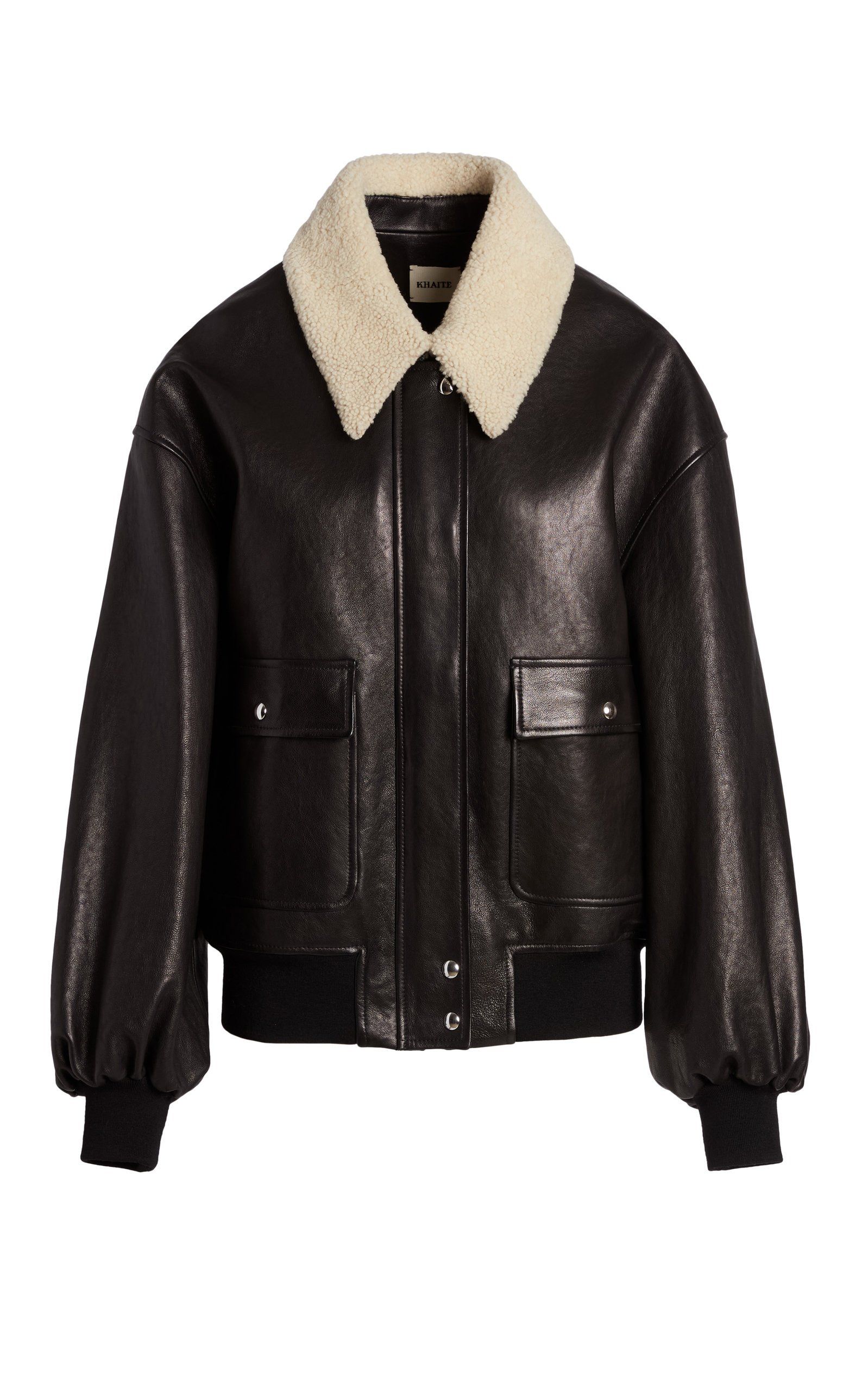ジャケット・アウター sheller leather like bomber jacket Men's Bomber Genuine Sheepskin Oversized Leather Jacket