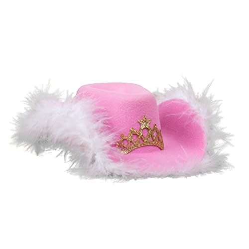 Pink Cowgirl Hat with Tiara Accent 