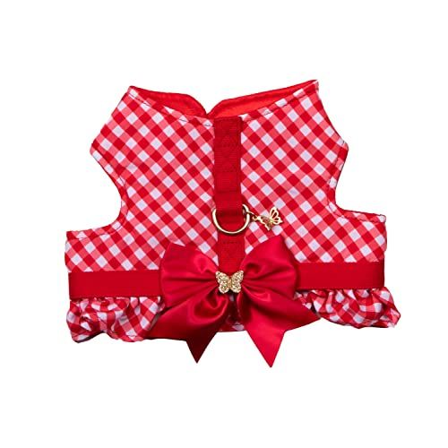 Red Gingham Harness with Bow