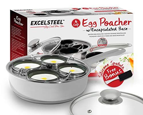 Egg Poacher Pan Stainless Steel Poached Egg Cooker Perfect Poached Egg Maker  Induction Cooktop Egg Steamer Frying Pan