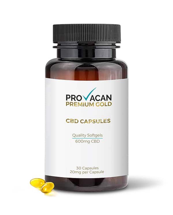 CBD Soft Gels Gold 20mg/capsule, 30 pack