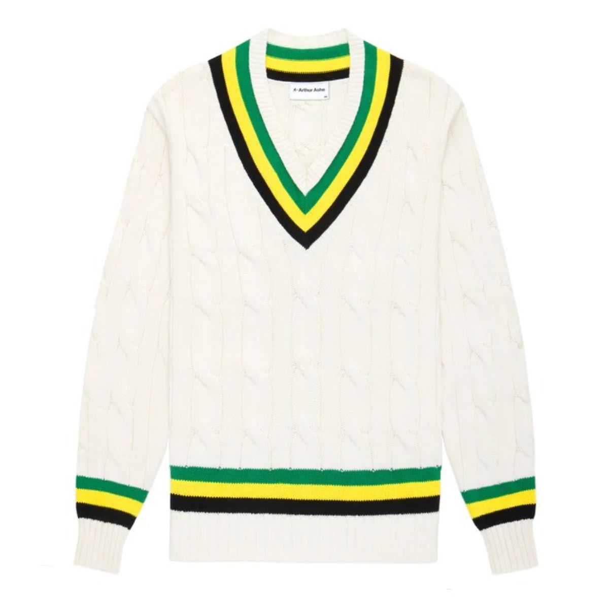 Cable-Knit Tennis Sweater