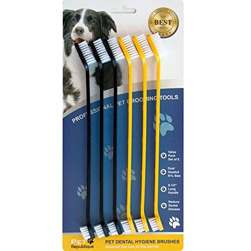 Pet Dental Hygiene Brushes, 6 Pack