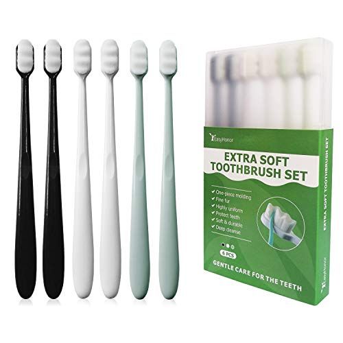 Extra Soft Toothbrush for Sensitive Gums, 6 Pack