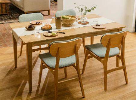 calia 6 seater dining table