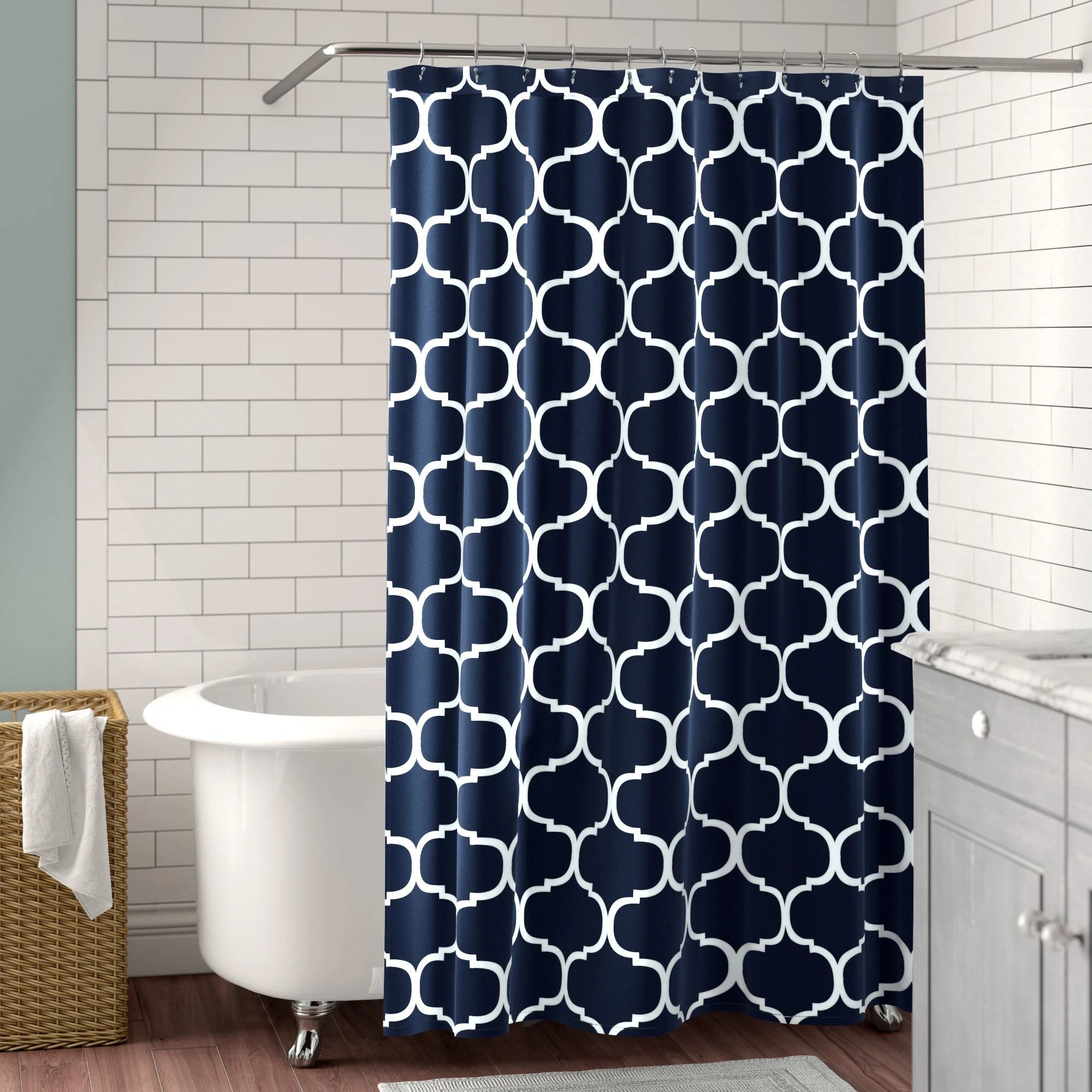 open top shower curtain