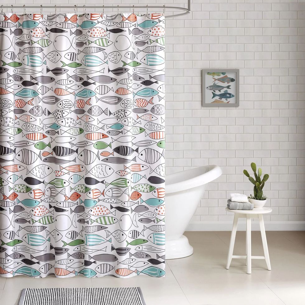 Cotton Printed Single Shower Curtain
