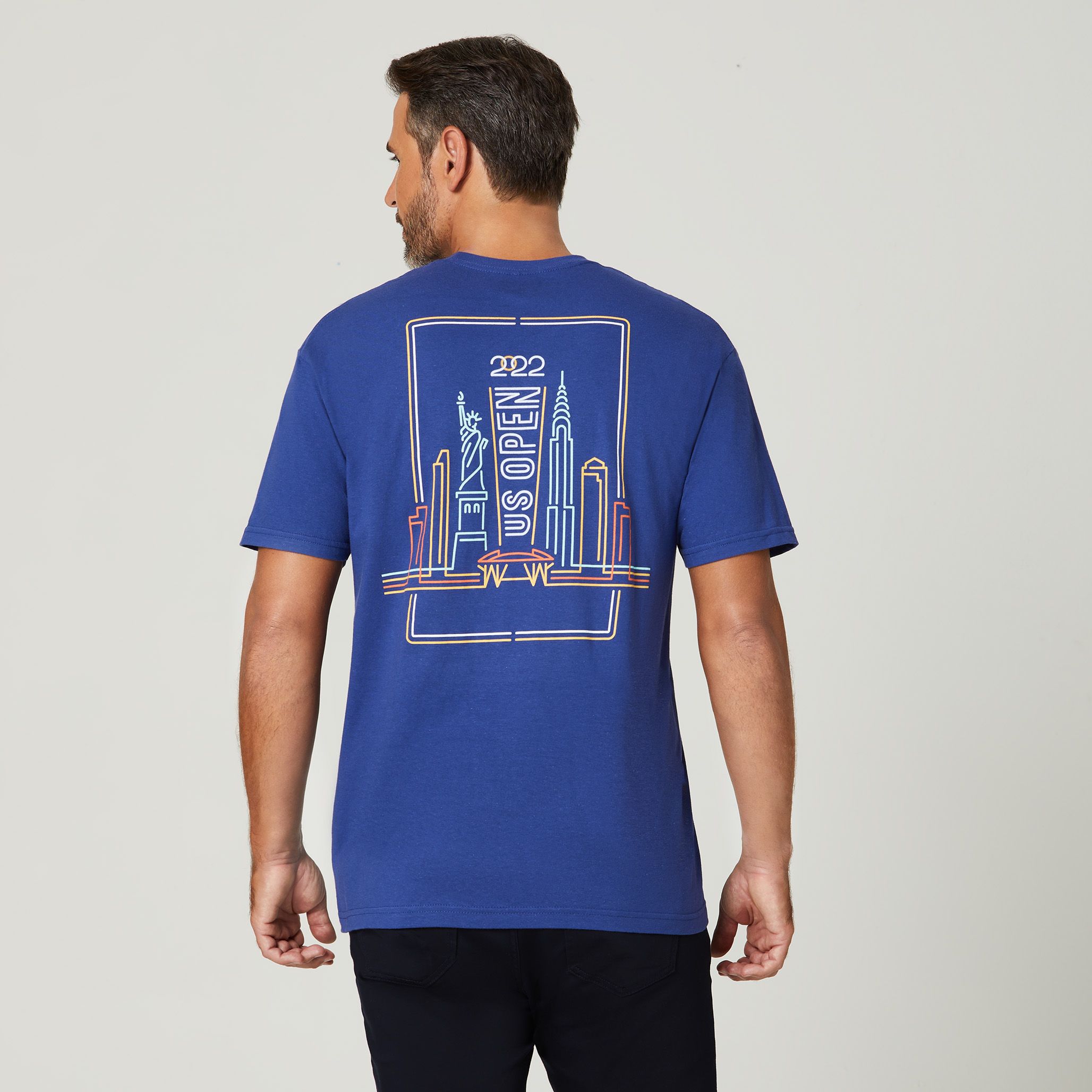 US Open Collection Men's 2022 Theme Art T-Shirt - Royal
