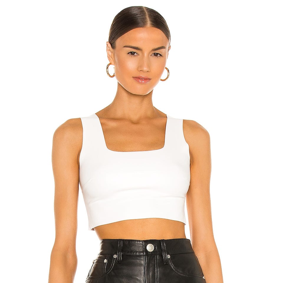 Faux Leather Crop Top