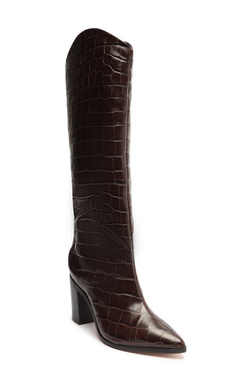 Schutz Analeah Pointed Toe Knee High Boot 