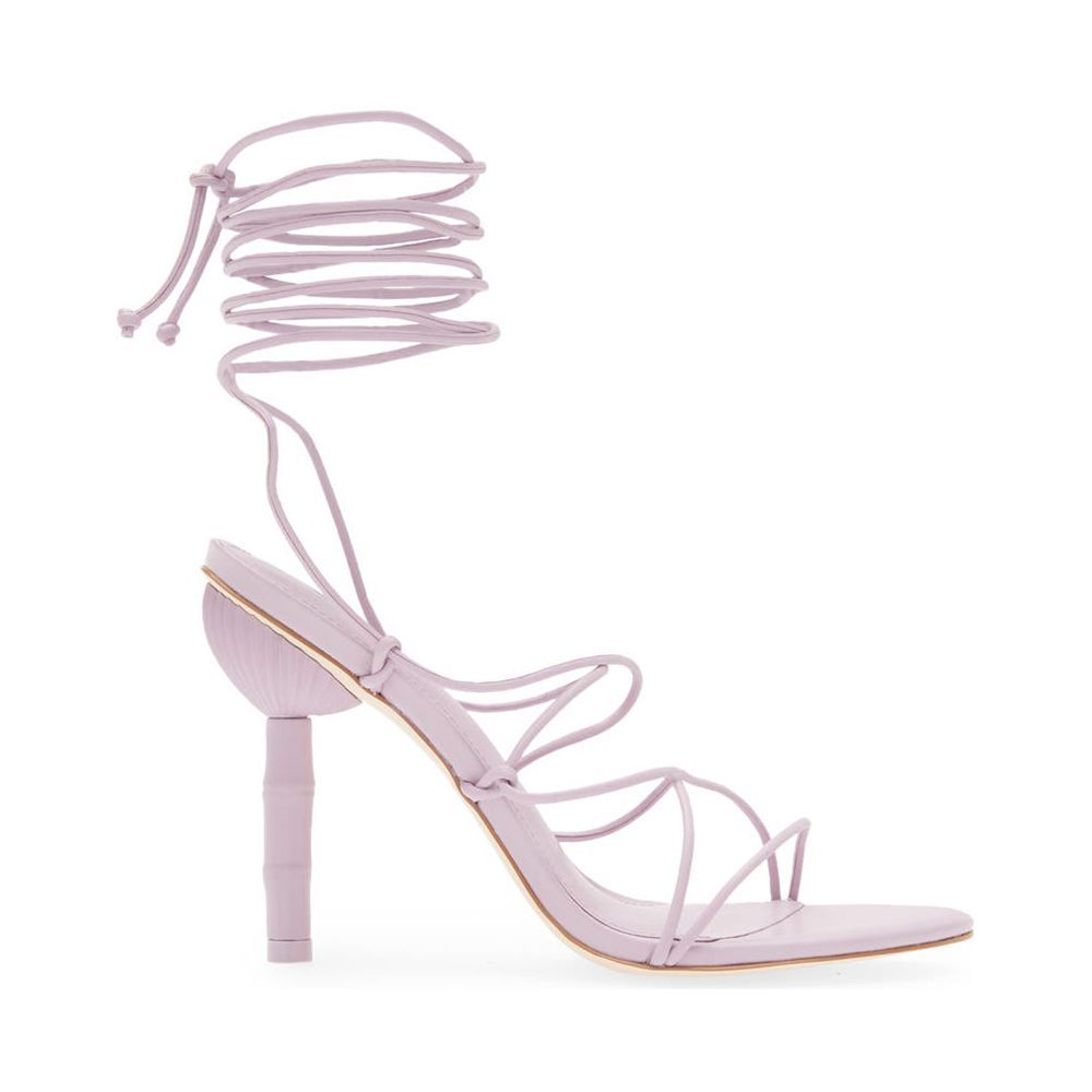 Soleil Ankle Tie Sandal in Lilac