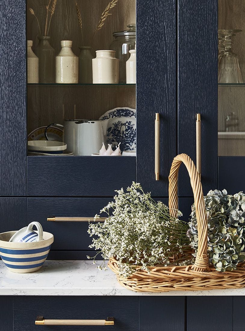 Country Living Deep Blue Whitstable Kitchen