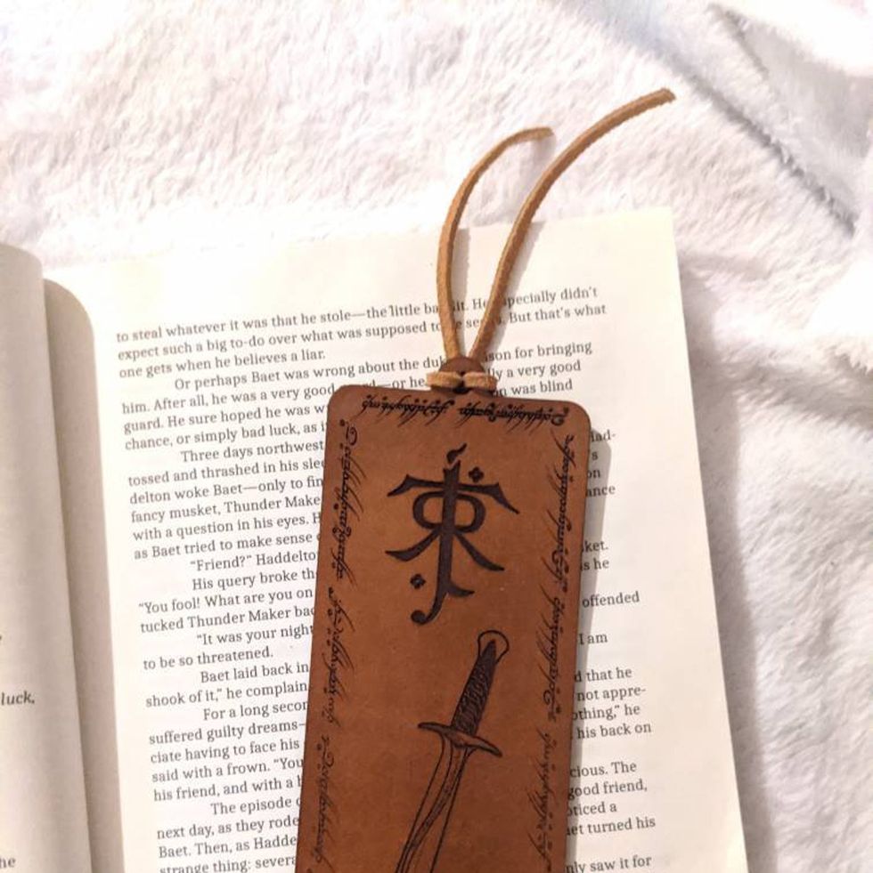 LOTR Tolkien Sting Leather Bookmark