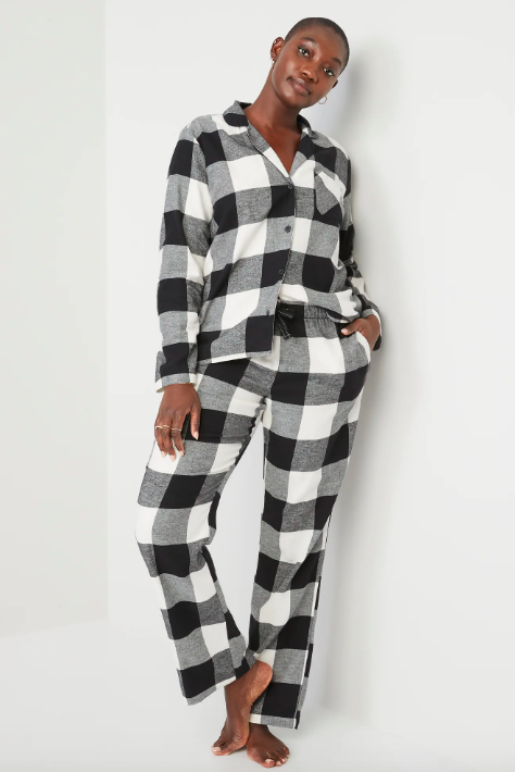 LUXURY pajama set. Black and White pj