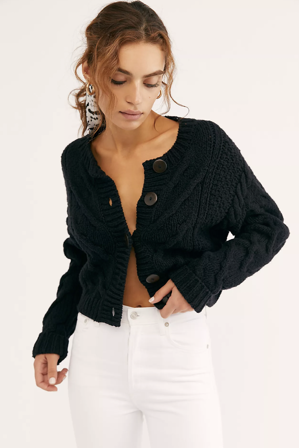 Free People Cozy Knit Pullover - The Fancy Things