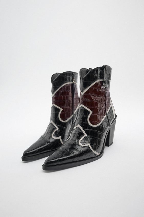 Botas cowboy serpiente online zara