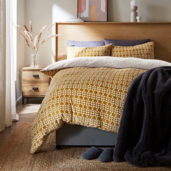 cotton fleece duvet cover