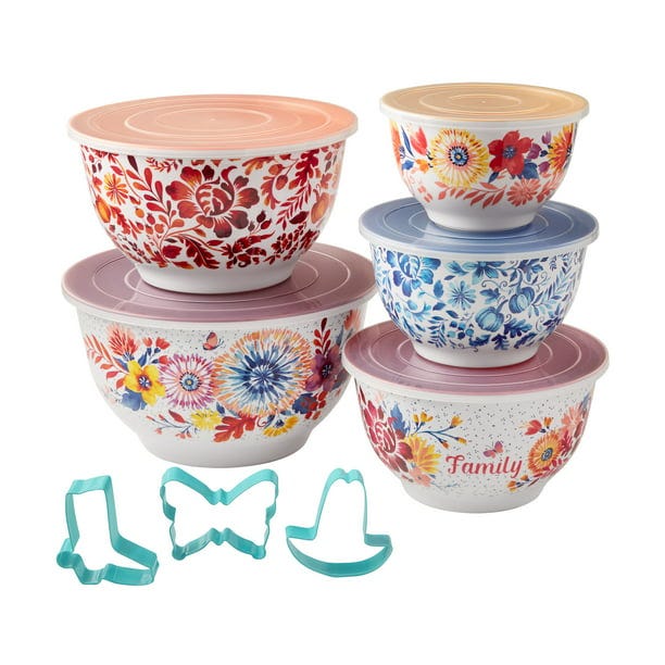 The Pioneer Woman, Kitchen, The Pioneer Woman Piece Spring Bouquet  Melamine Mixing Bowl Set