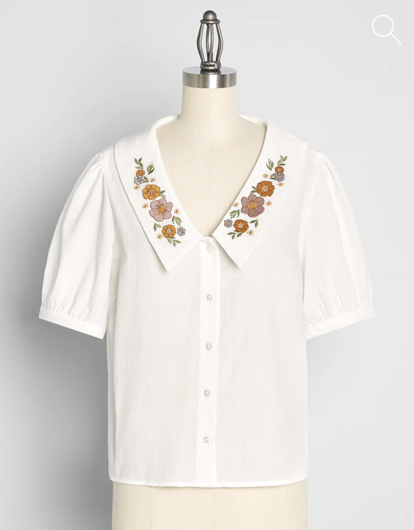 Glimpse Of The Garden Embroidered Blouse