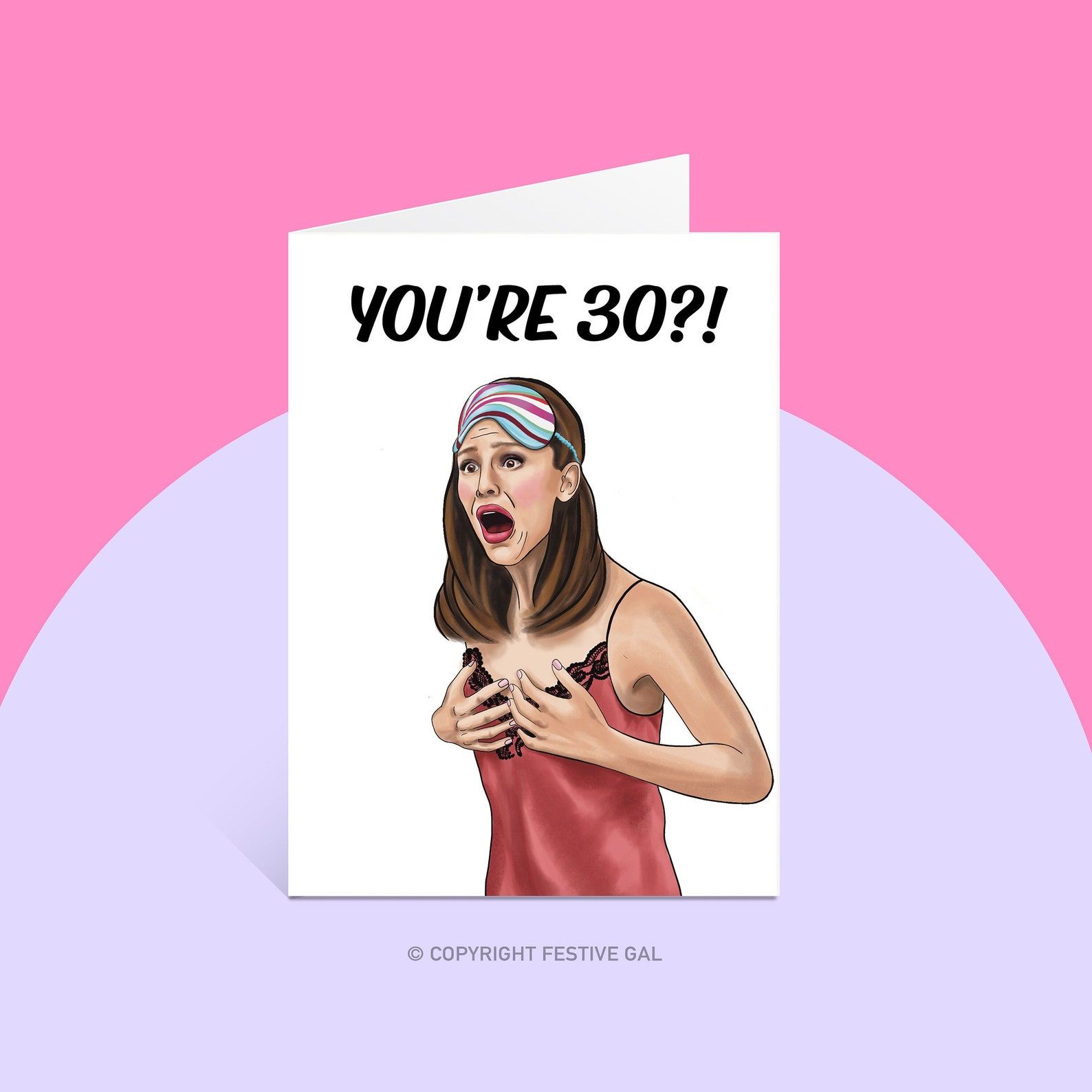 13 Going On 30 Personalized Birthday Card
