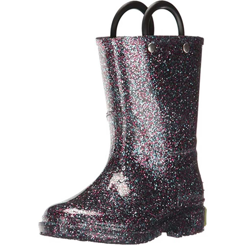 Girls Glitter Rain Boots