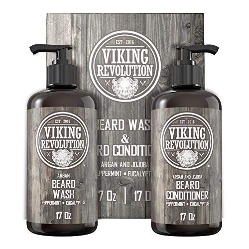 Viking Revolution Beard Wash and Beard Conditioner Set