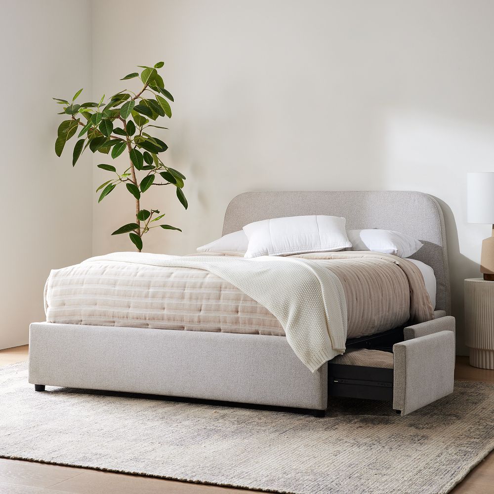 West elm deals bed with drawers