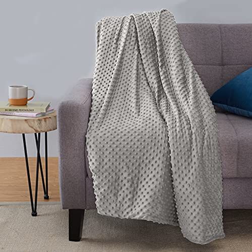 Weighted Blanket with Minky Duvet Cover