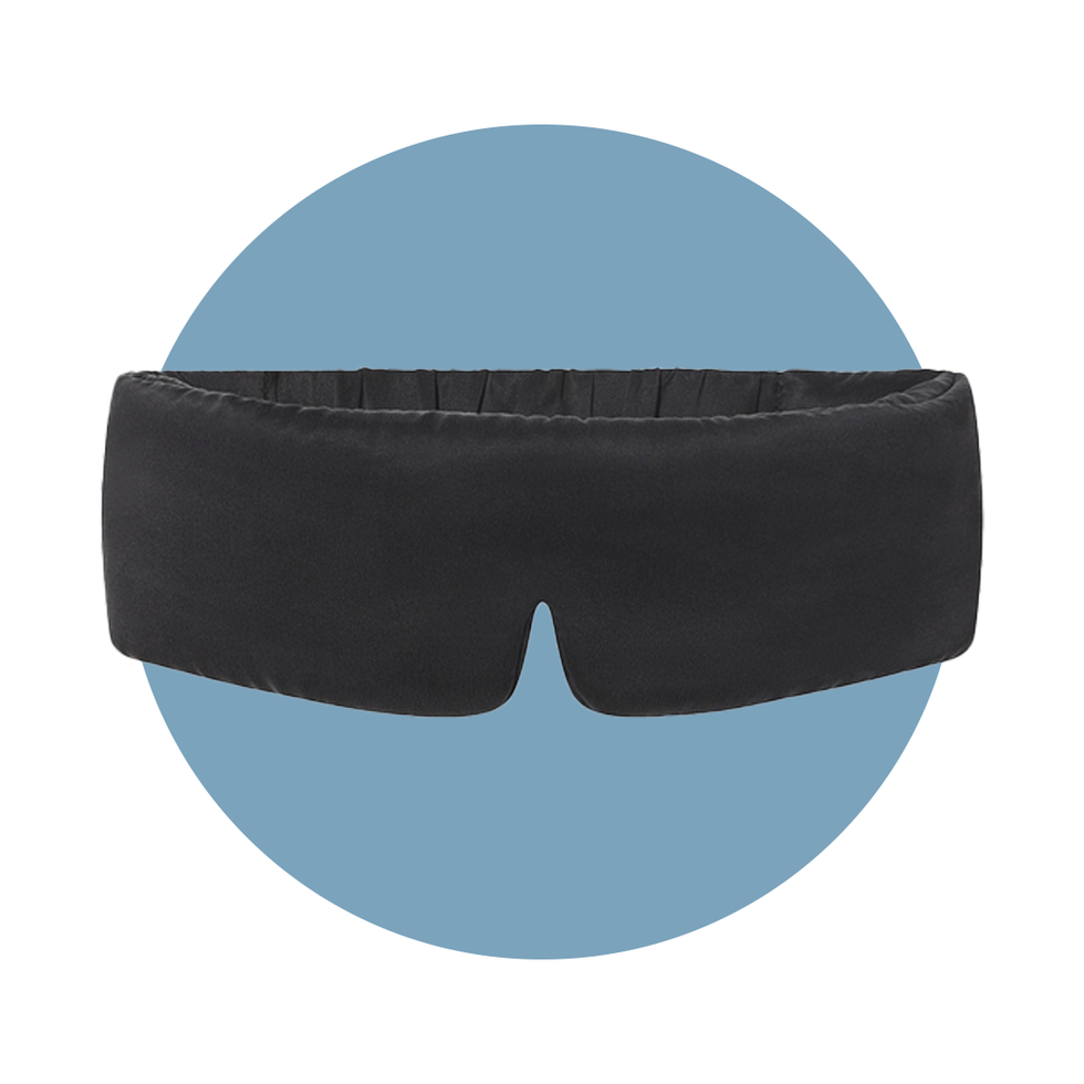 $48 LUNYA Women's Blue Washable Silk Sleep Elastic Band Eye Mask One Size