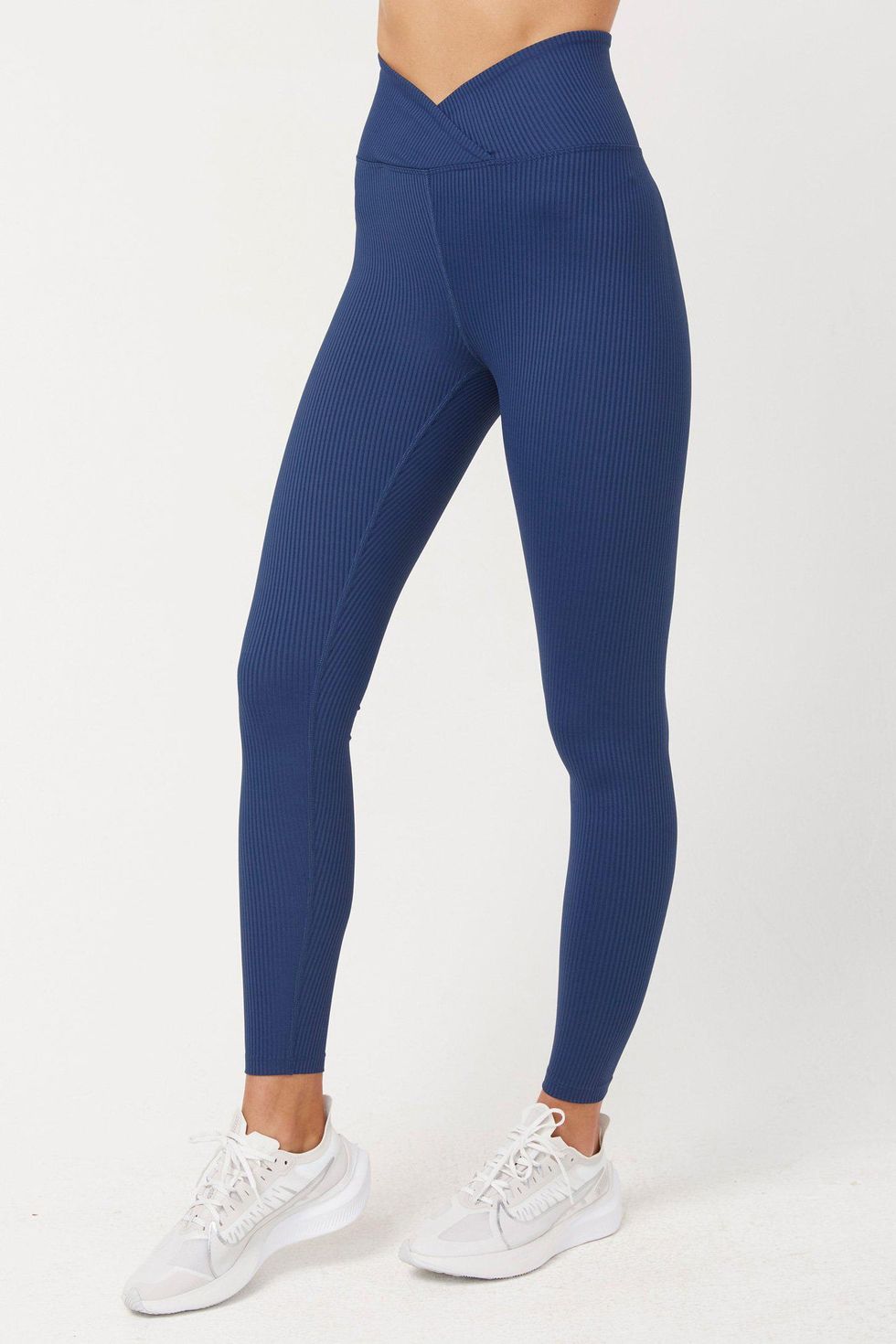 Putting In The Work Ribbed High Waisted Leggings (Sky Blue)