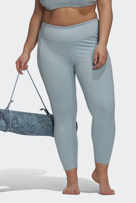 adidas Yoga Studio Luxe Crossover Waistband 7/8 Leggings - Green | Women's  Yoga | adidas US