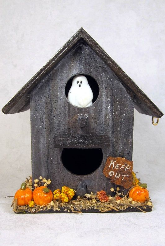 Halloween Haunted Mini Birdhouse