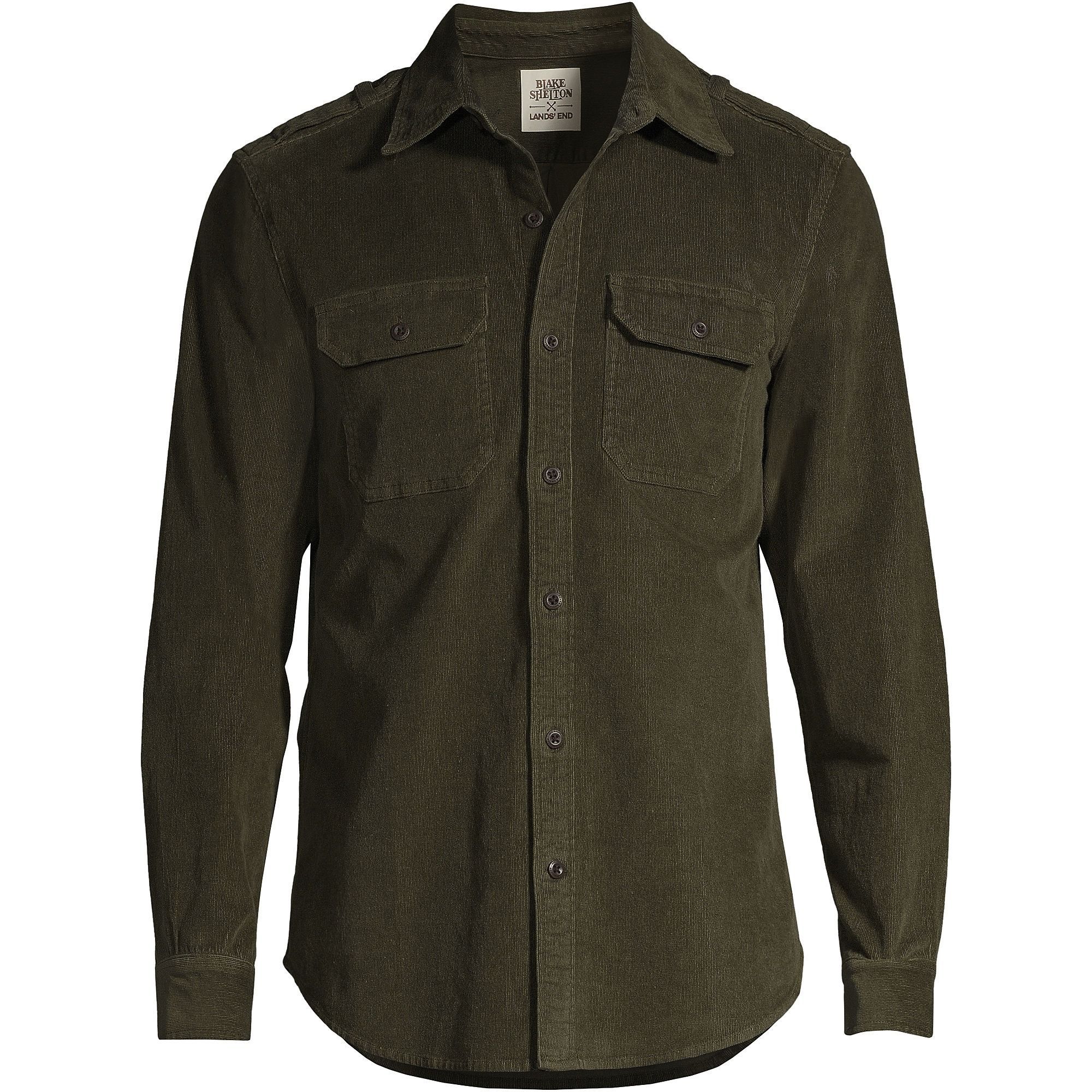 Traditional Fit Corduroy Work Shirt