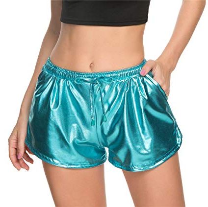 Taydey Shiny Metallic Hot Shorts 