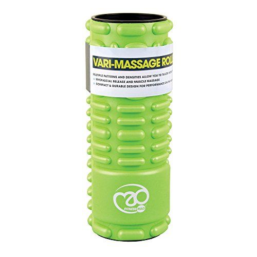 Fitness-Mad Vari-Massage Foam Roller ,Green , One Size