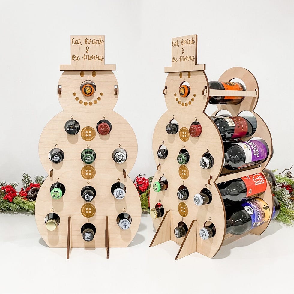 Snowman Wooden Advent Calendar