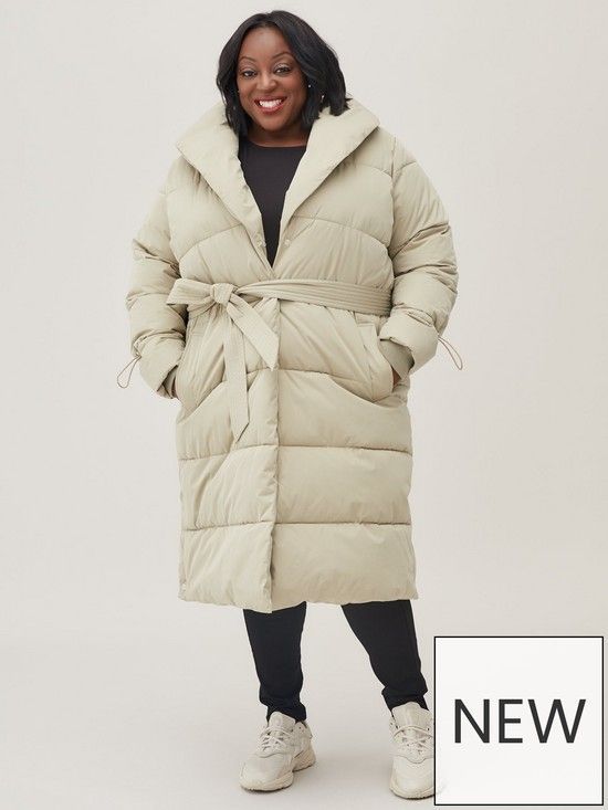 Khrisjoy New Favourite Puffer Parka Coat in White Womens Clothing Jackets Padded and down jackets 