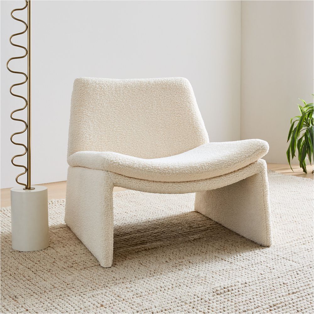 west elm shearling chair