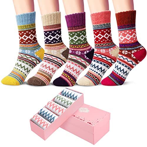 Women's Warm, Fuzzy Socks — Winter Wool (5-Pack)