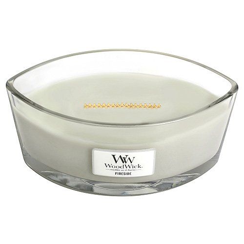 WoodWick Ellipse Scented Candle, Fireside, 16 Ounces