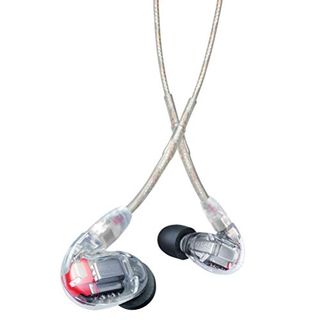 Shure SE846-CL Professional Noise Isolating Headphones with Quad High Definition Microphones and True Subwoofer, Secure In-Ear Fit - Clear