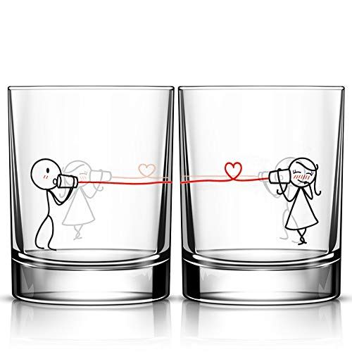Say I Love You His and Hers Drinking Glasses