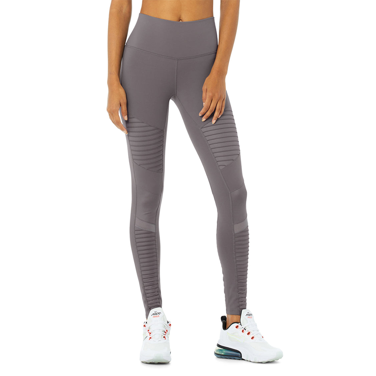 High-Waist Moto Leggings