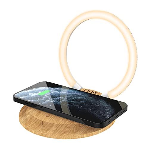 LED Bedside Lamp with Wireless Charger