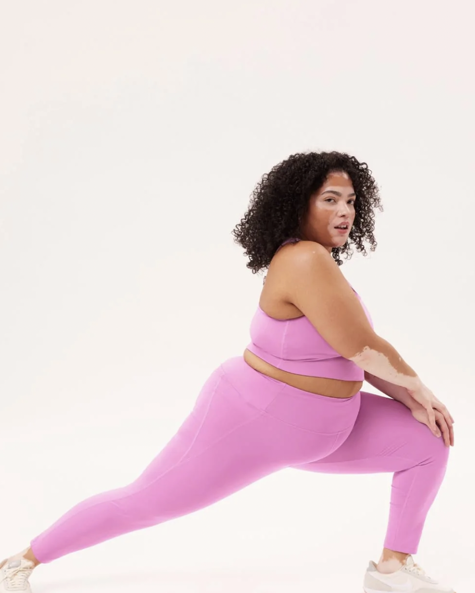 Women's Active Plus Size Pink Camouflage Workout Capri Leggings