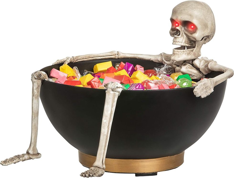 Candy Bowl with Skeleton 