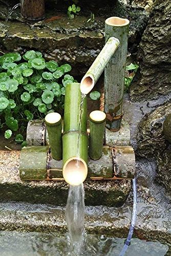ZCED Bamboo Fountain Kit Solar Bamboo Fountain 